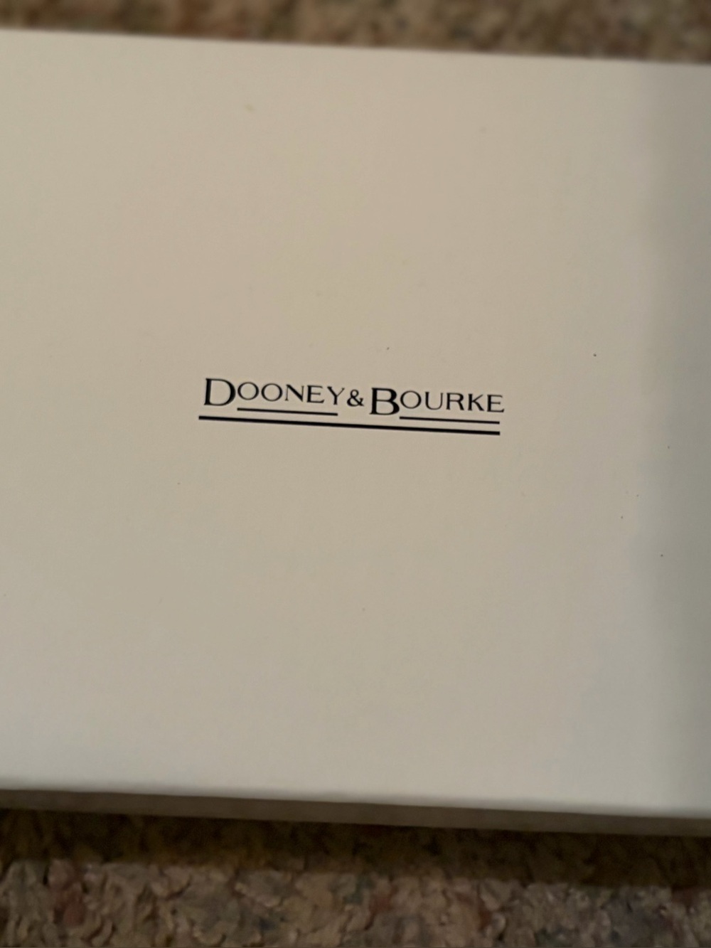 Vintage Dooney & Bourke 2015 Pebble Leather Zip Around Phone Wristlet Cocoa NEW
